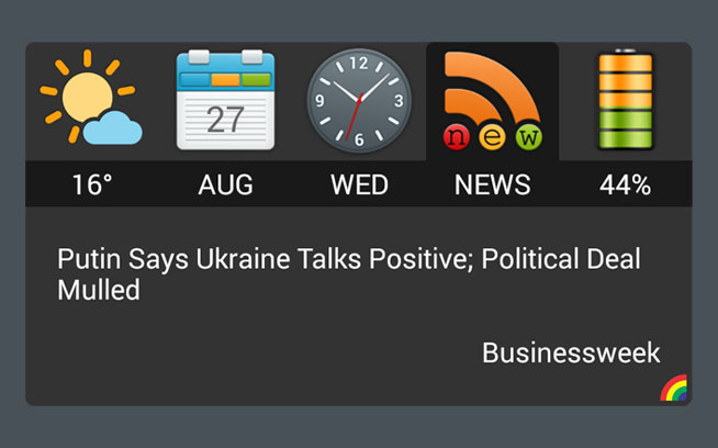 Info widget news